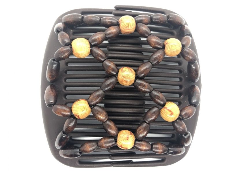 African Butterfly hair clip with interlocking combs to hold hair securely