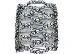 Grey Butterfly Hair Clip Large - 11 prongs to Hold Amazing Amounts of Hair | Colours will vary